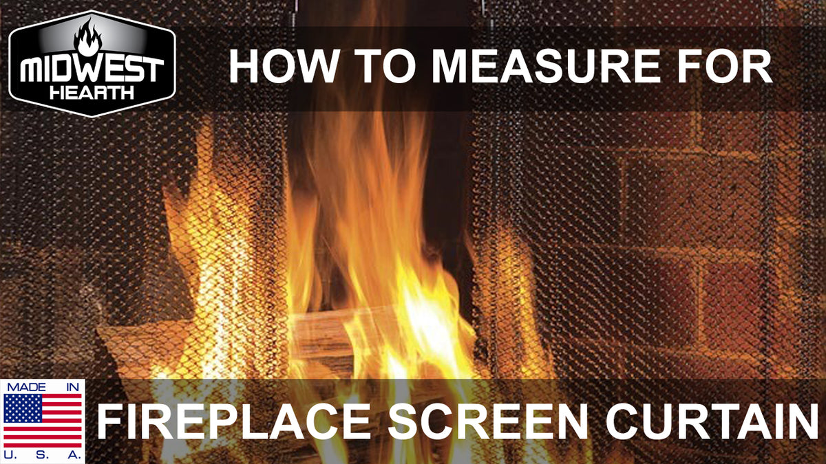 How to Measure for a Fireplace Screen Curtain Video Midwest Hearth