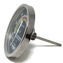 Load image into Gallery viewer, BBQ Smoker Thermometer - 5" Black Dial