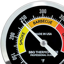 Load image into Gallery viewer, BBQ Smoker Thermometer - 5" Black Dial