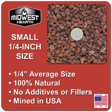 Load image into Gallery viewer, Small Lava Rock Granules (1/4" Diameter) - Red