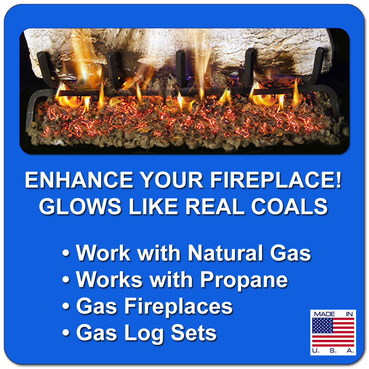 Glowing Embers for Gas Log - 6 oz. Bag – Midwest Hearth, image size:1200x1200
