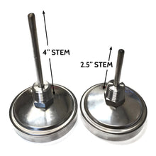 Load image into Gallery viewer, BBQ Smoker Thermometer - 3" Black and Glow Dial