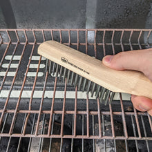 Load image into Gallery viewer, 10-Inch Tempered Steel Wire Cleaning Brush with Wood Handle