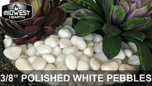 Load and play video in Gallery viewer, Midwest Hearth decorative polished white pebbles for succulents, decor, and more.
