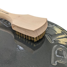 Load image into Gallery viewer, 9-Inch Brass Wire Cleaning Brush with Wood Handle