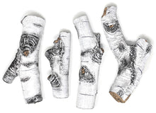 Load image into Gallery viewer, 4 Piece Aspen Log Set Fireplace Fire Pit