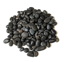 Load image into Gallery viewer, Decorative Polished Black Pebbles 3/8&quot; Gravel Size (10-lb Bag)
