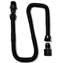 Load image into Gallery viewer, Whistle Free Flex Line 3/8&quot;ID, 1/2&quot;OD, 1/2&quot;NPT Fittings (Black 24&quot; Long)
