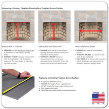 Load image into Gallery viewer, Fireplace Mesh Screen Curtain - Black