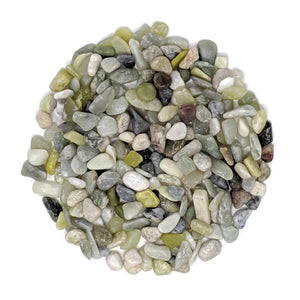 Decorative Polished Jade Pebbles 3/8" Gravel Size (10-lb Bag)