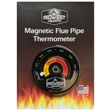 Load image into Gallery viewer, Wood Stove Thermometer - Magnetic Chimney Pipe Meter