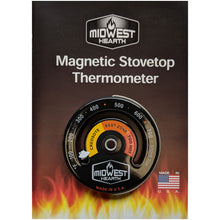 Load image into Gallery viewer, Wood Stove Thermometer - Magnetic Stove Top Meter