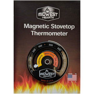 Wood Stove Thermometer - Magnetic Stove Top Meter