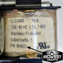 Load image into Gallery viewer, Midwest Hearth MH003 Pellet Stove Auger Motor Authenticity
