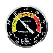 Load image into Gallery viewer, Midwest Hearth Grill Thermometer for Weber Kettle and More (2" Dial, 2.13" Stem)