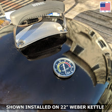 Load image into Gallery viewer, Midwest Hearth Installed Grill Thermometer for Weber Kettle and More (2" Dial, 2.13" Stem)