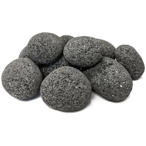 Midwest Hearth Tumbled Lava Stones for Fire Pit Large (2"-3")