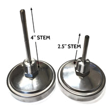 Load image into Gallery viewer, BBQ Smoker Thermometer - 3" Glow Dial