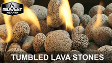 Load and play video in Gallery viewer, Tumbled Lava Stones Large (2"-3") 10-lb Bag