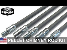 Load and play video in Gallery viewer, Pellet Stove Chimney Rod Kit (20-Foot)