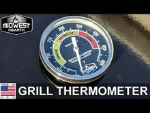 Load and play video in Gallery viewer, Grill Thermometer 100/500°F (2" Dial, 2.13" Stem)