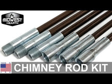 Load and play video in Gallery viewer, Fiberglass Chimney Rod Kit (18-Foot)