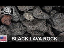 Load and play video in Gallery viewer, Lava Granules for Gas Logs (5/8&quot; to 1-1/2&quot; Diameter) 10-lb Bag
