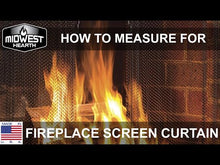 Load and play video in Gallery viewer, Fireplace Mesh Screen - Antique Brass