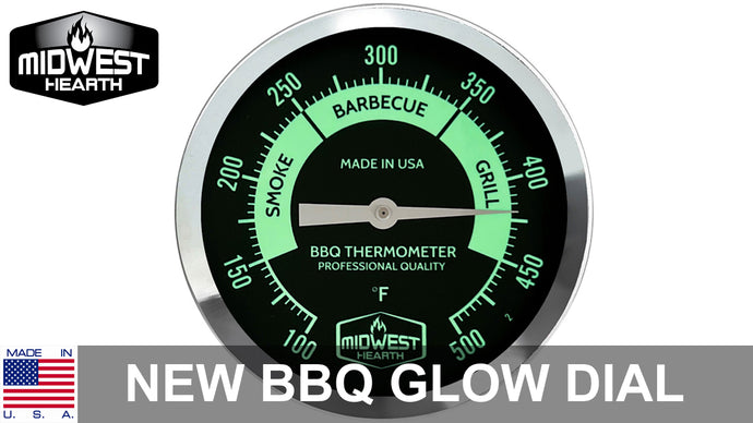 Midwest Hearth Smoker Thermometers Now Available with NEW Style Glow Dial