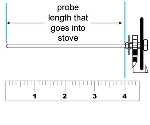 Catalytic Probe Thermometer (2" Dial and 4" Probe)