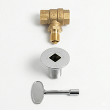 Load image into Gallery viewer, Gas Key Valve Kit 3/4" NPT - Chrome
