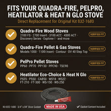 Load image into Gallery viewer, 832-1680 Quadrafire Door Gasket Kit
