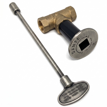 Load image into Gallery viewer, 8" Gas Key Valve Kit 1/2" NPT - Pewter

