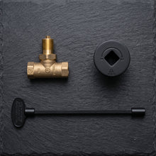 Load image into Gallery viewer, 8" Gas Key Valve Kit 1/2" NPT - Black
