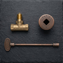 Load image into Gallery viewer, 8" Gas Key Valve Kit 1/2" NPT - Antique Copper
