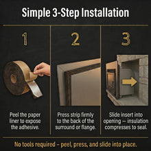 Load image into Gallery viewer, Fireplace Insert Insulation 10-Foot Roll
