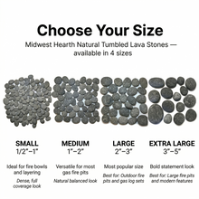 Load image into Gallery viewer, Tumbled Lava Stones X-Large (3"-5") 10-lb Bag
