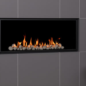Ceramic Stone Set for Gas Fireplaces (25 Pieces) - Panama