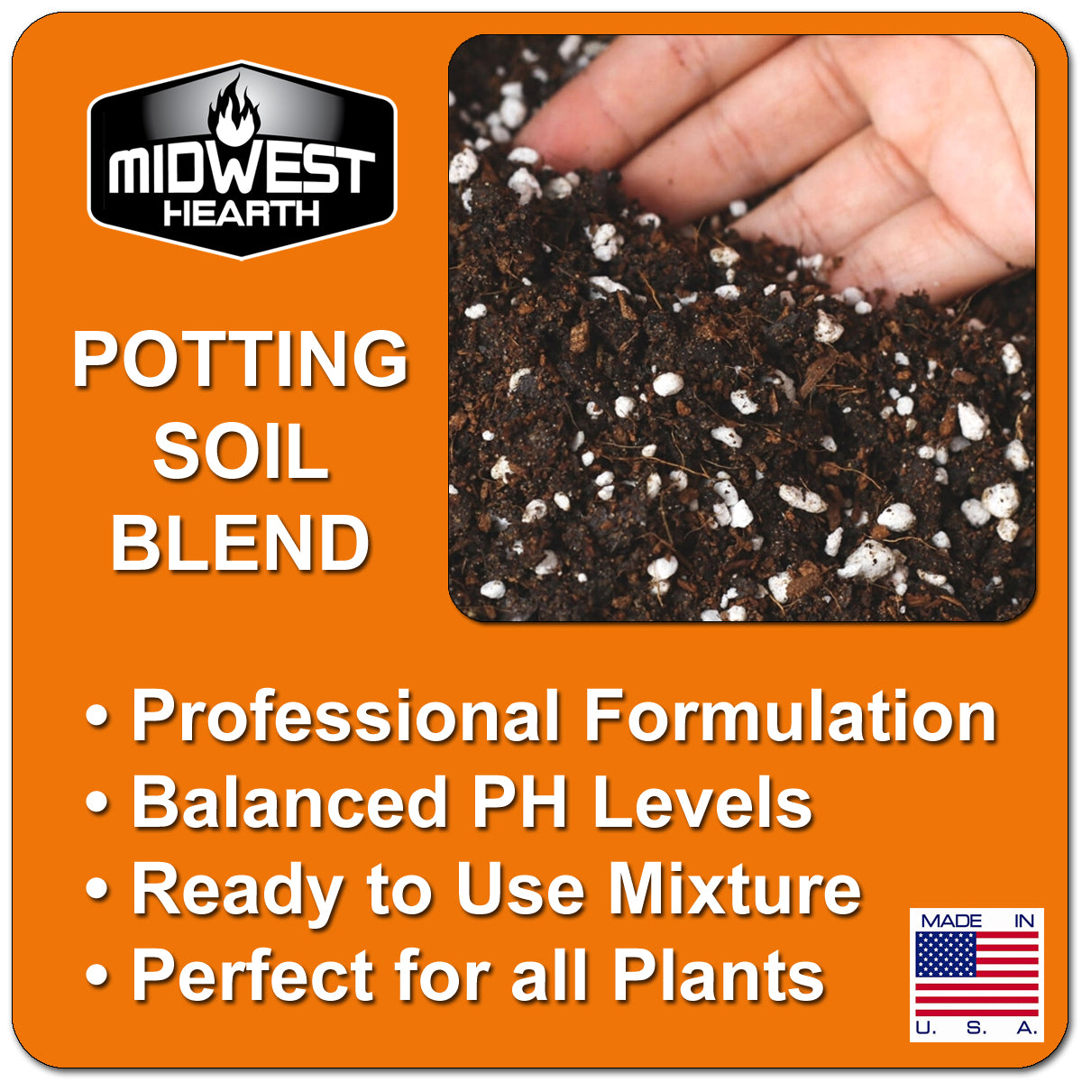 Premium Potting Soil Midwest Hearth
