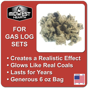 Rock Wool for Gas Logs - 6 oz. Bag