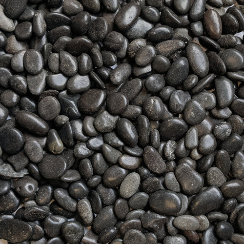 Midwest Hearth Decorative Polished Black Pebbles 3/8