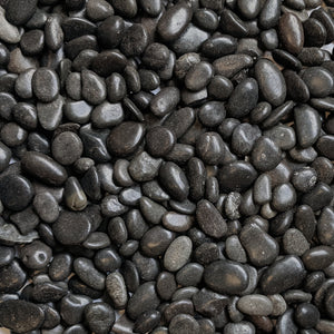 Midwest Hearth Decorative Polished Black Pebbles 3/8" Gravel Size (10-lb Bag)