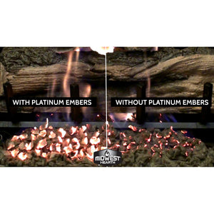 Midwest Hearth Platinum Embers for Gas Logs and Fireplaces Compare