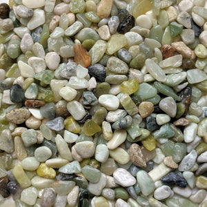 Midwest Hearth Decorative Polished Jade Pebbles 3/8" Gravel Size (10-lb Bag)