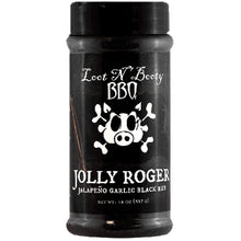 Load image into Gallery viewer, Loot N&#39; Booty Jolly Roger Jalapeno Garlic Black Rub
