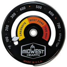 Load image into Gallery viewer, Midwest Hearth Wood Stove Thermometer - Magnetic Stove Top Meter
