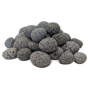 Midwest Hearth Tumbled Lava Stones for Fire Pit Small (1/2"-1")