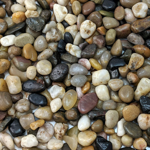 Midwest Hearth Decorative Polished Mixed Pebbles 3/8" Gravel Size (10-lb Bag)
