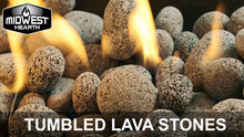 Load and play video in Gallery viewer, Tumbled Lava Stones Large (2&quot;-3&quot;) 10-lb Bag
