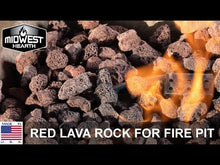 Load and play video in Gallery viewer, Red Lava Rock for Fire Pits - (1/2&quot; to 2&quot; Average Size) 10-lb Bag

